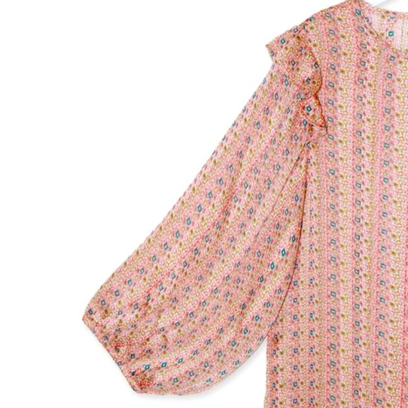 Silky Patterned Blouse - Picture 4 of 4